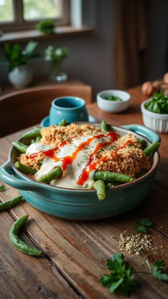 spicy green bean casserole