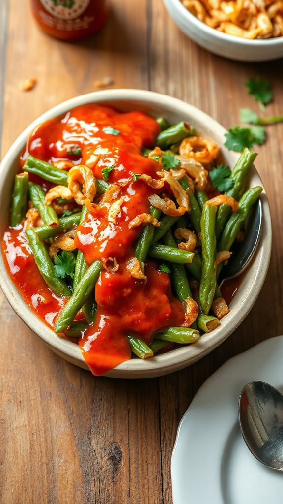 spicy green bean casserole