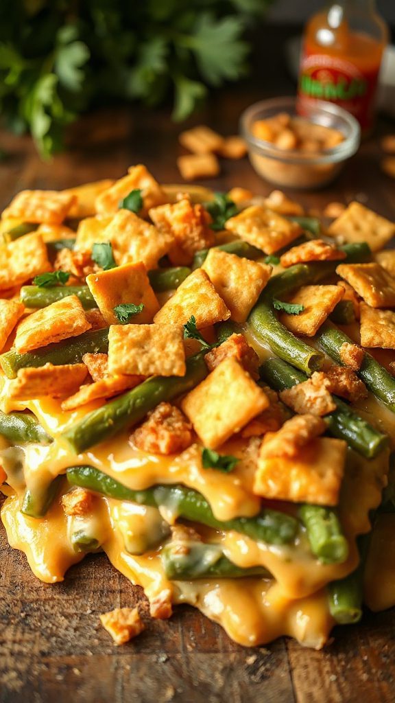 spicy green bean casserole