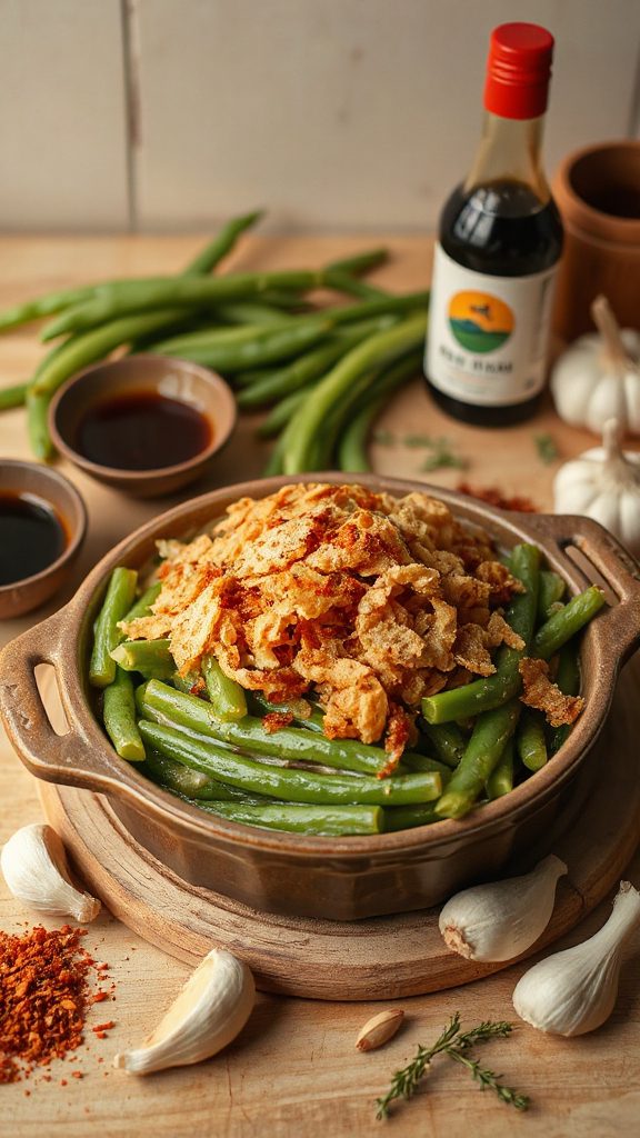 spicy green bean casserole