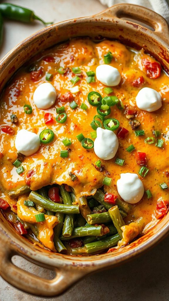 spicy green bean casserole