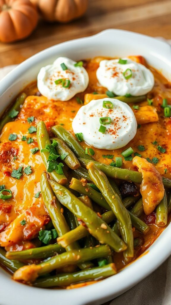 spicy green bean casserole