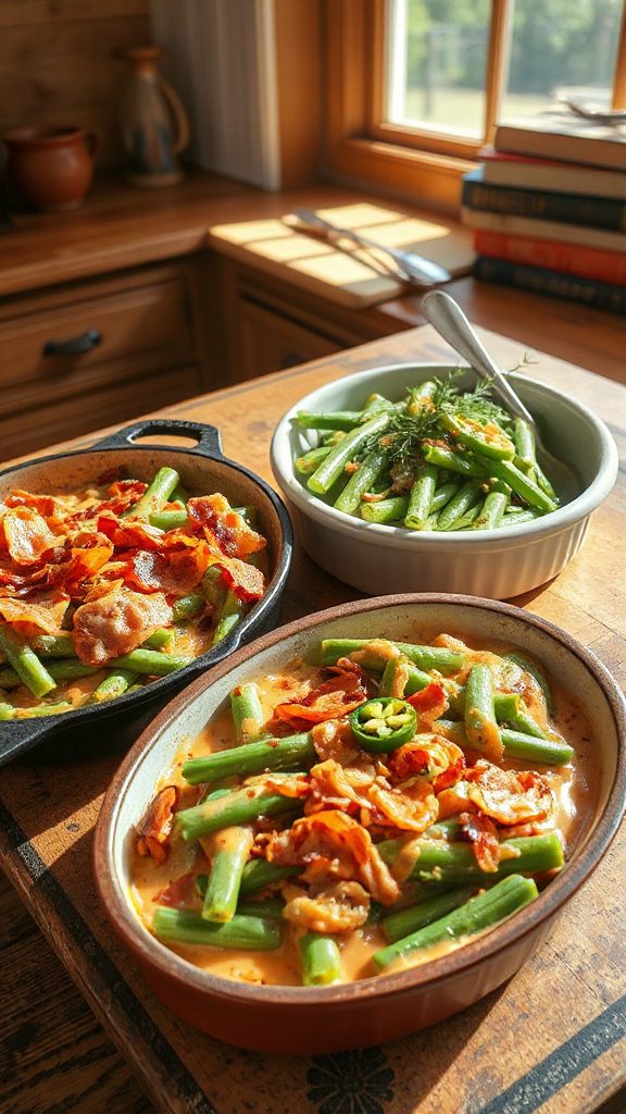 spicy green bean casserole spicy green bean casserole