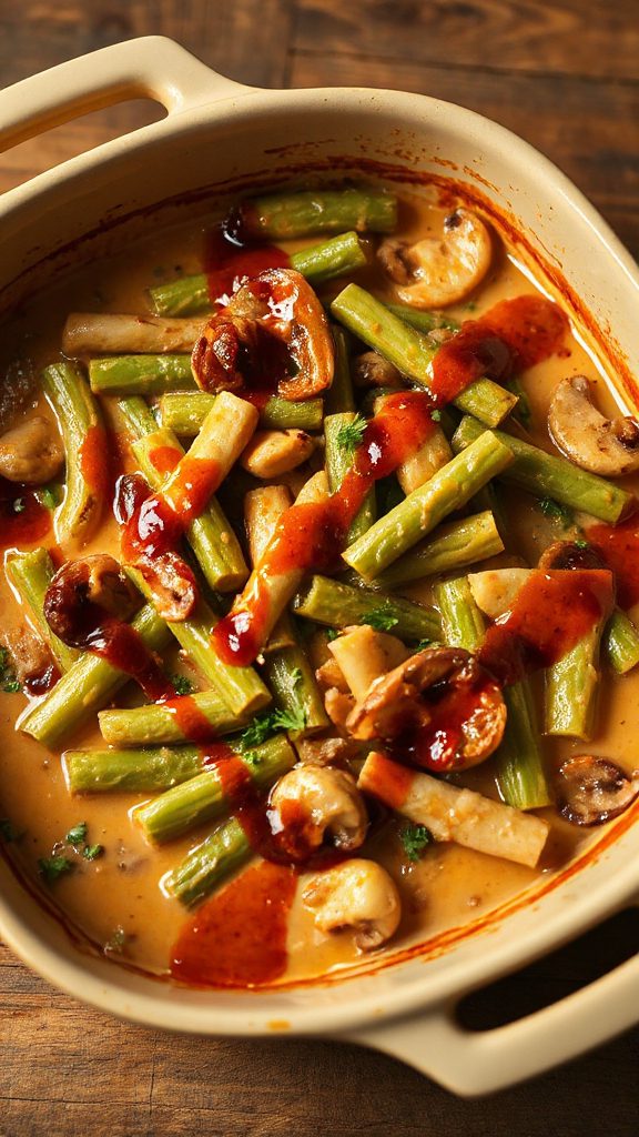 spicy green bean casserole