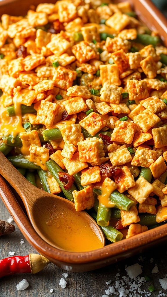 spicy green bean casserole