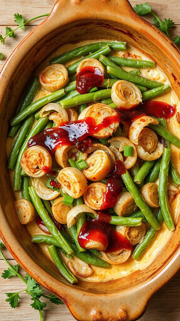 spicy green bean casserole