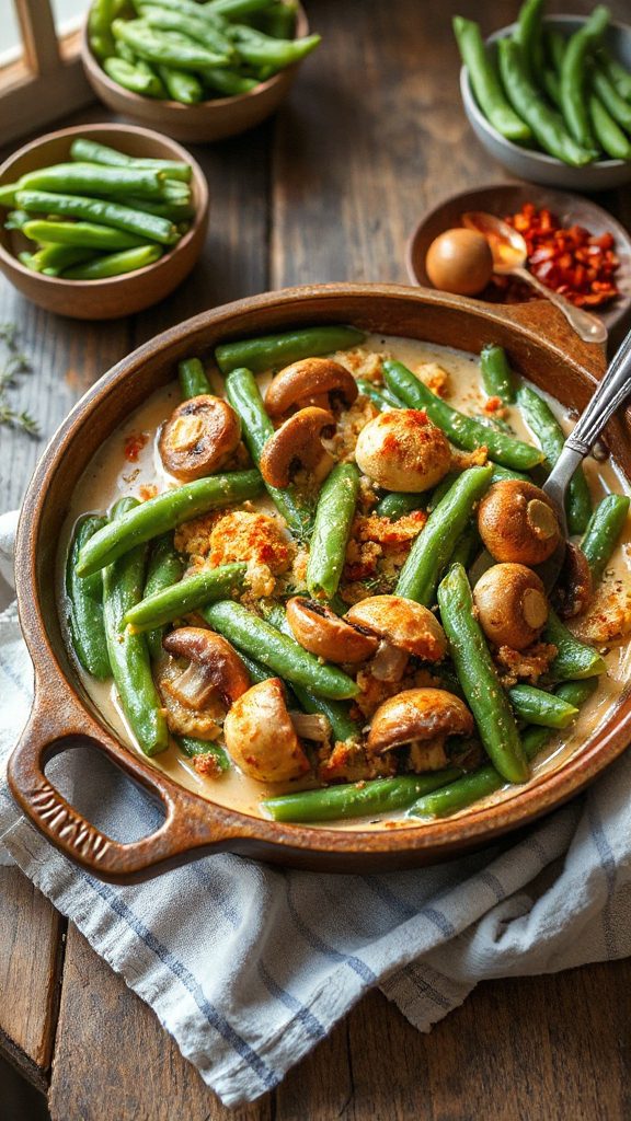 spicy green bean casserole