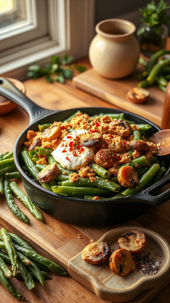 spicy green bean casserole
