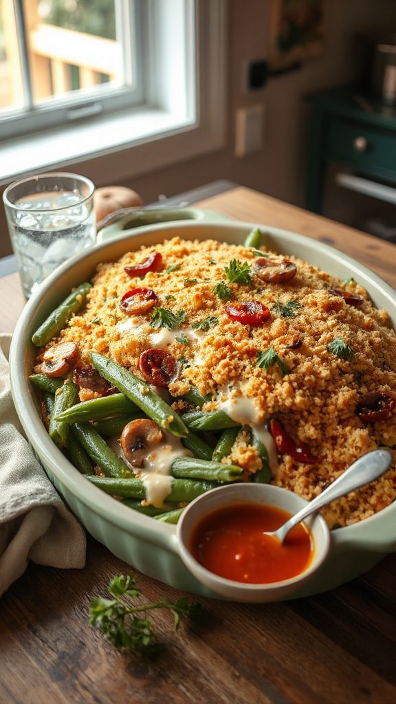 spicy green bean casserole