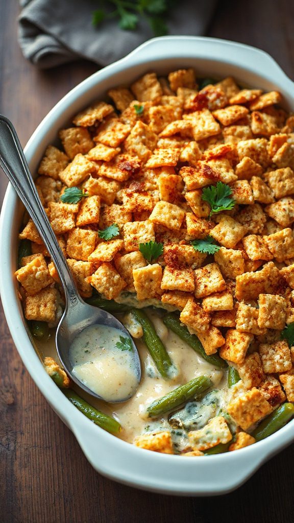 spicy green bean casserole spicy green bean casserole