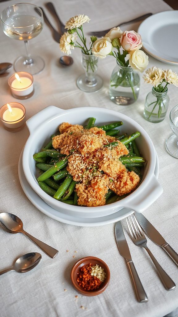 spicy green bean casserole