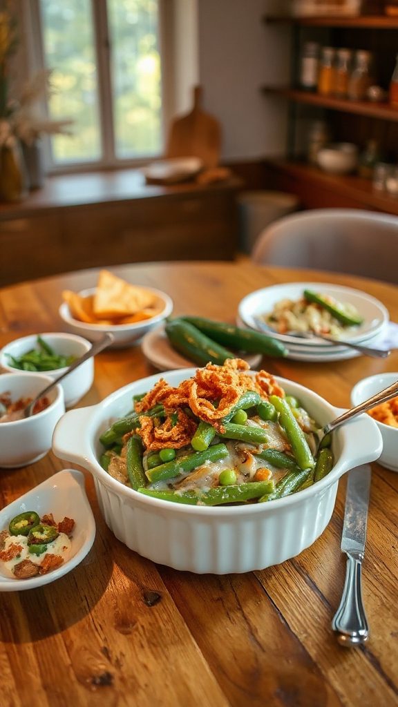 spicy green bean casserole