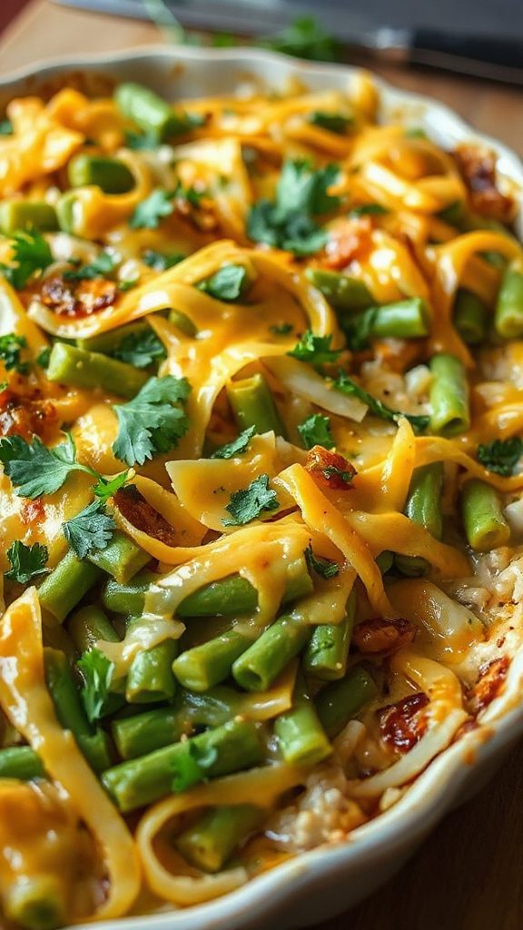 spicy green bean casserole