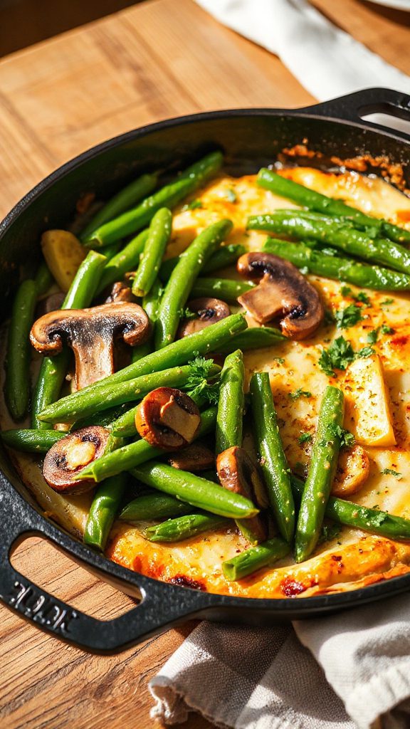 spicy green bean gratin