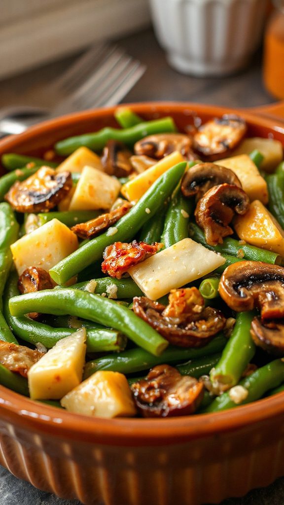 spicy green bean medley