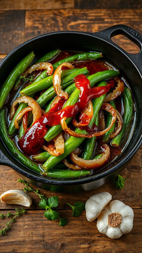spicy green beans side dish
