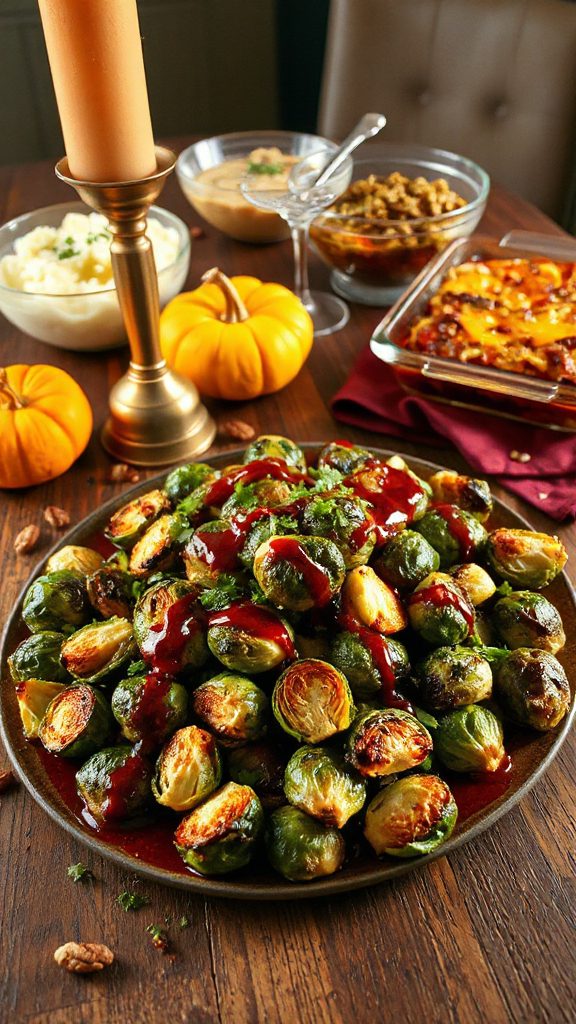 spicy grilled brussels sprouts