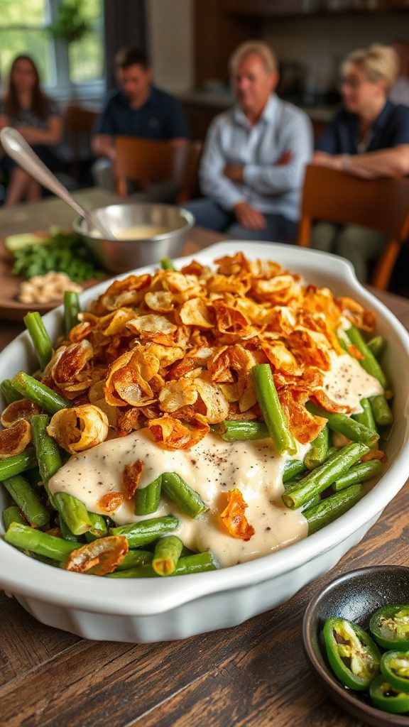 spicy jalape o green bean casserole spicy jalape o green bean casserole