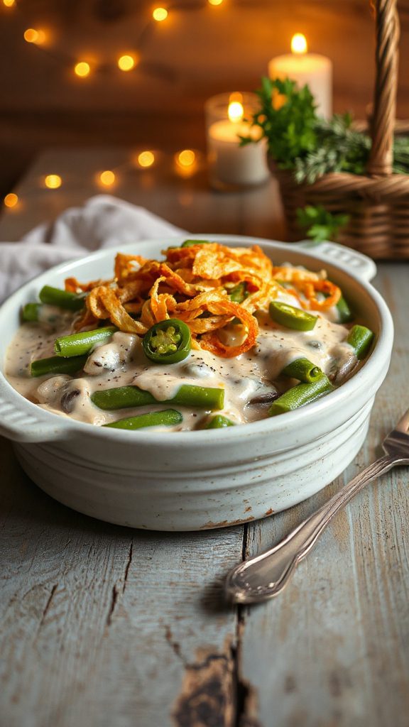 spicy jalape o green bean casserole