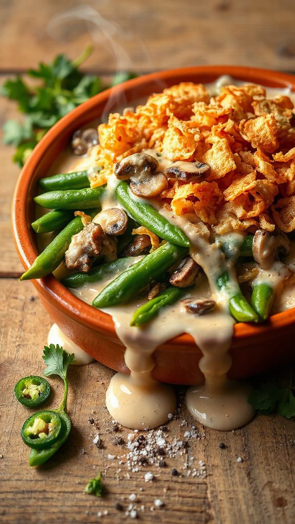 spicy jalape o green bean casserole spicy jalape o green bean casserole
