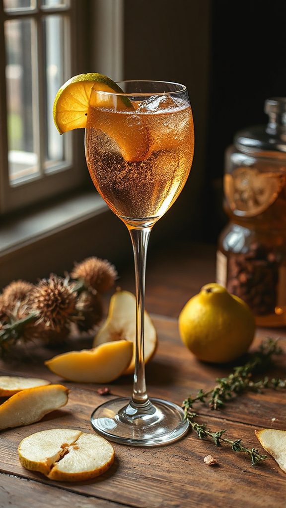spicy pear thistle cocktail recipe