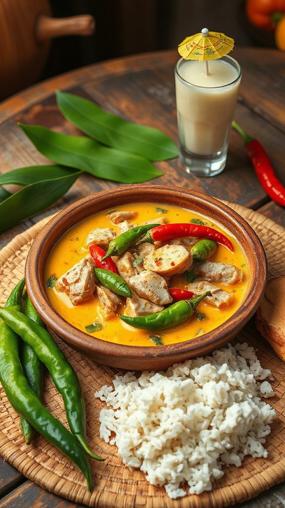 spicy pork coconut dish