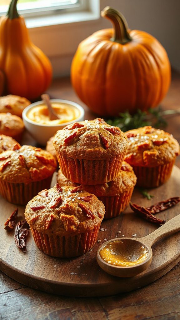 spicy pumpkin chipotle muffins