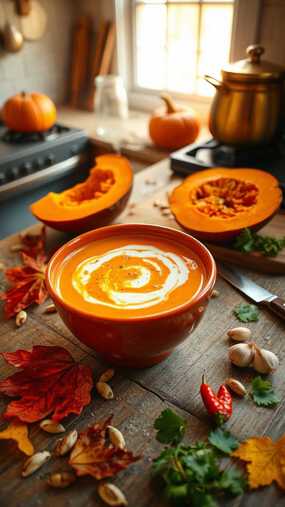 spicy pumpkin coconut soup spicy pumpkin coconut soup