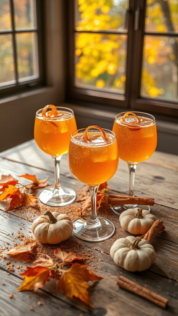spicy pumpkin ginger cocktail