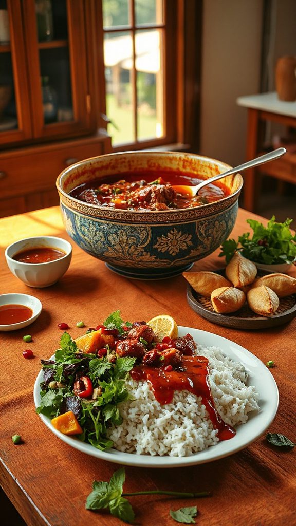 spicy rendang cranberry sauce
