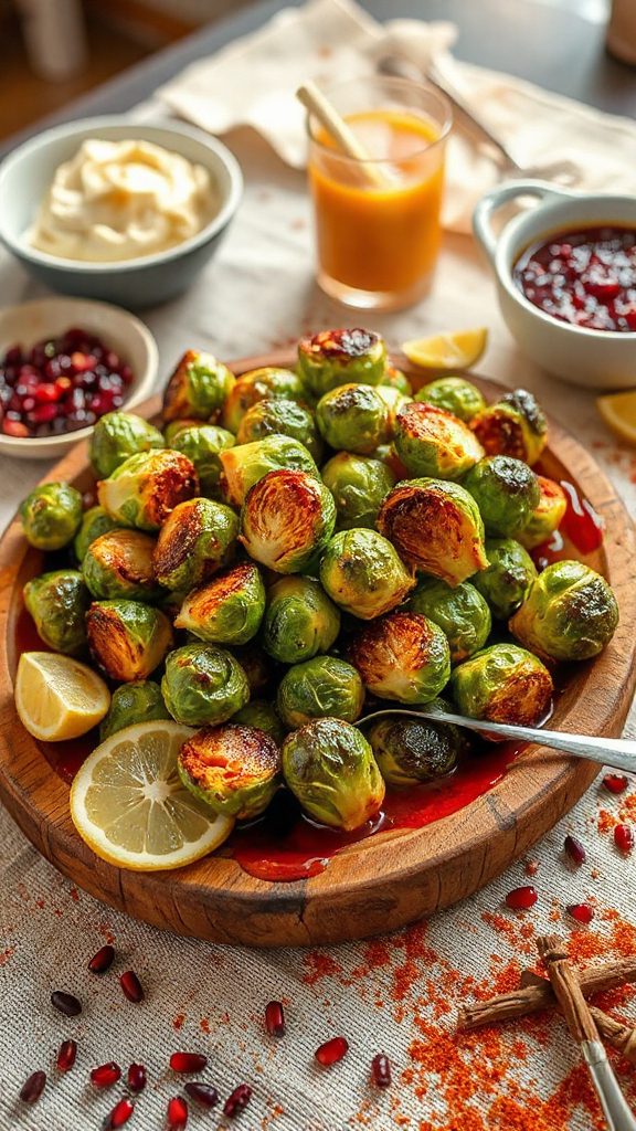 spicy roasted brussels sprouts spicy roasted brussels sprouts
