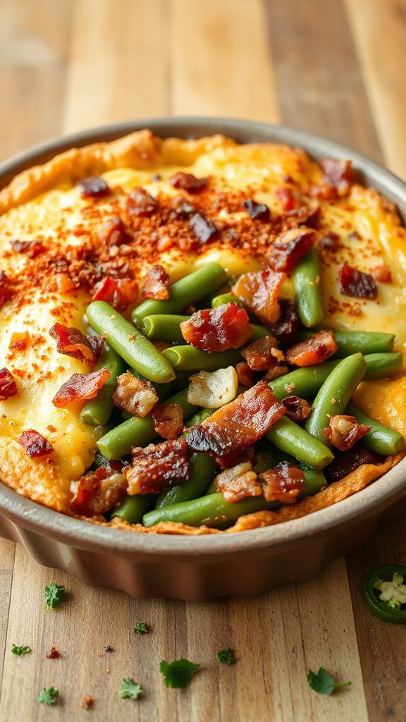 spicy smoky green bean casserole spicy smoky green bean casserole