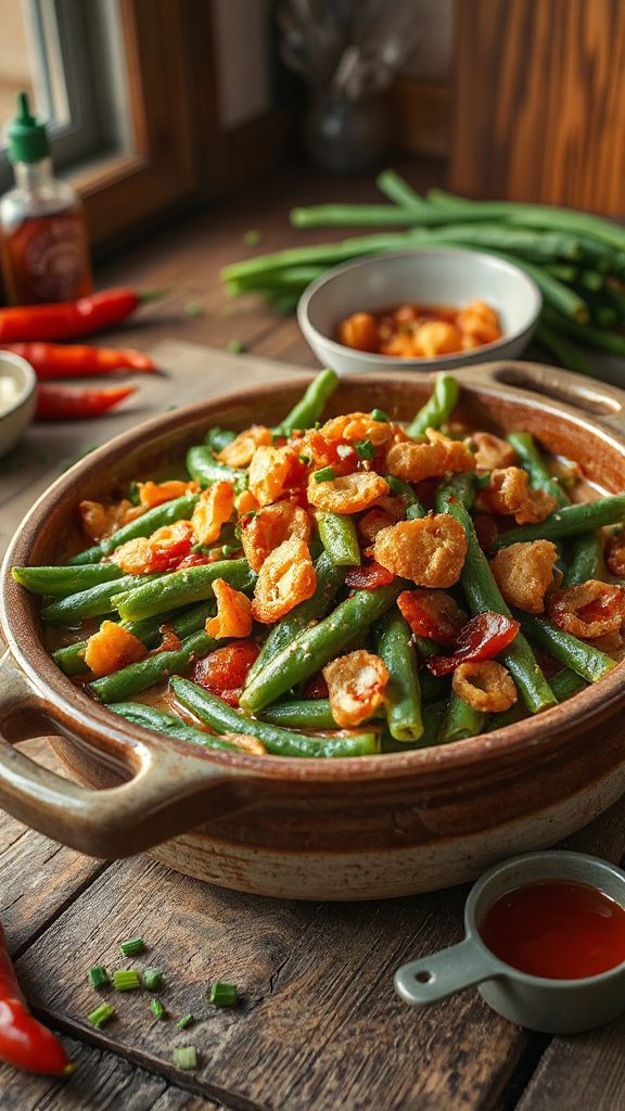 spicy sriracha green bean casserole spicy sriracha green bean casserole