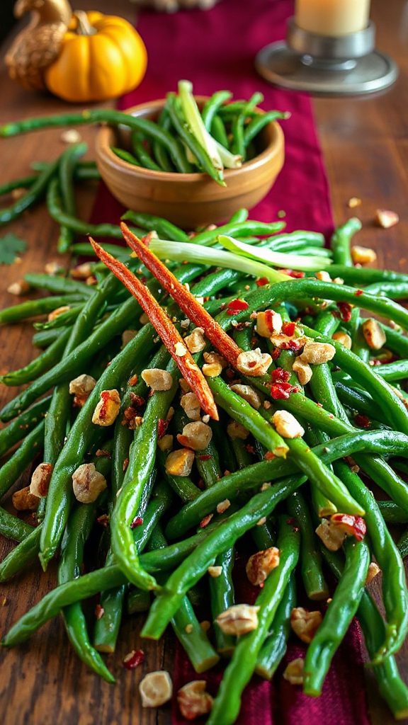 spicy stir fried green beans spicy stir fried green beans