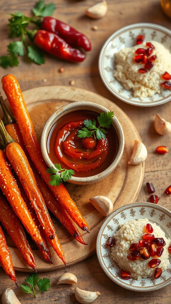 spicy sweet carrot side dish