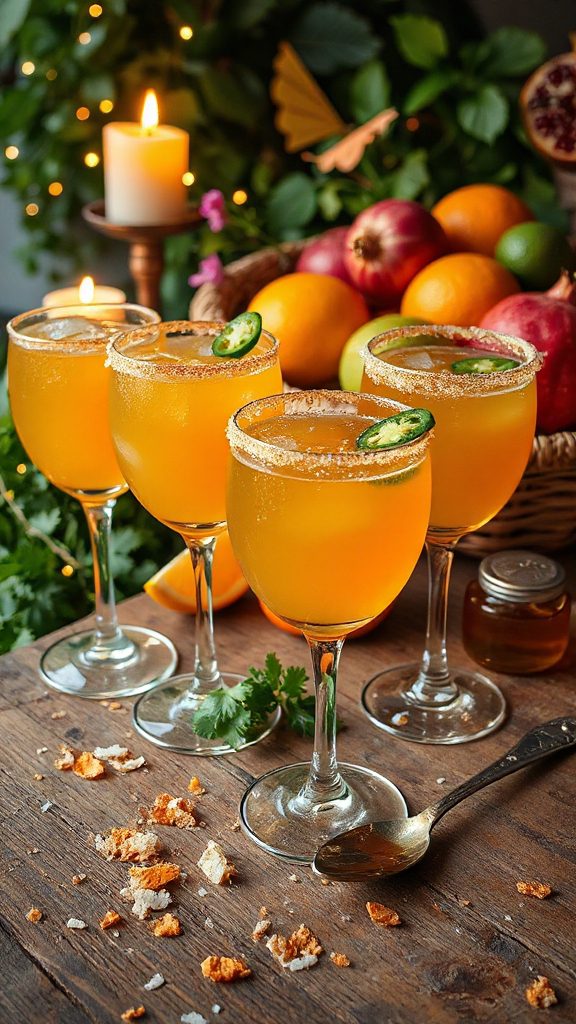 spicy sweet honey margarita