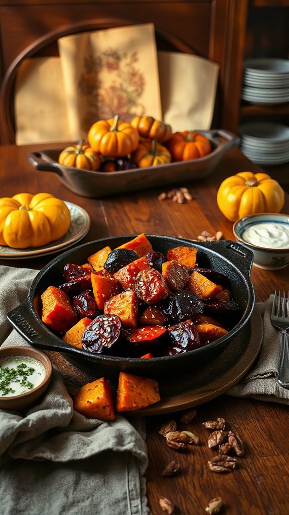 spicy sweet roasted root vegetables spicy sweet roasted root vegetables