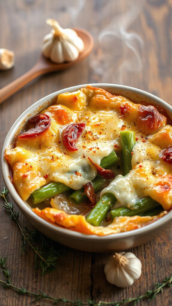 spicy swiss cheese gratin