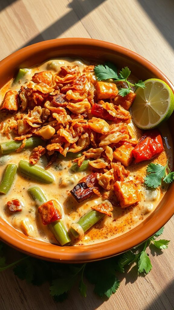 spicy tex mex green bean casserole