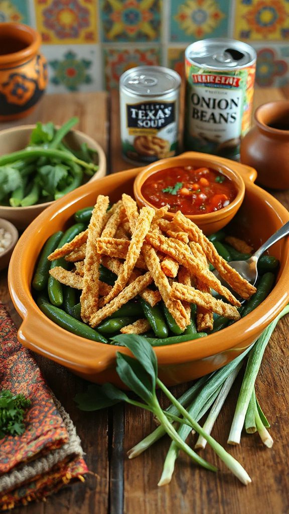 spicy tex mex green beans