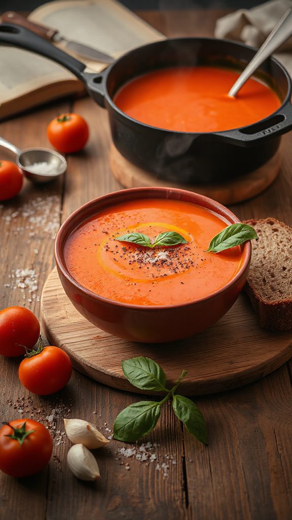spicy tomato basil soup recipe