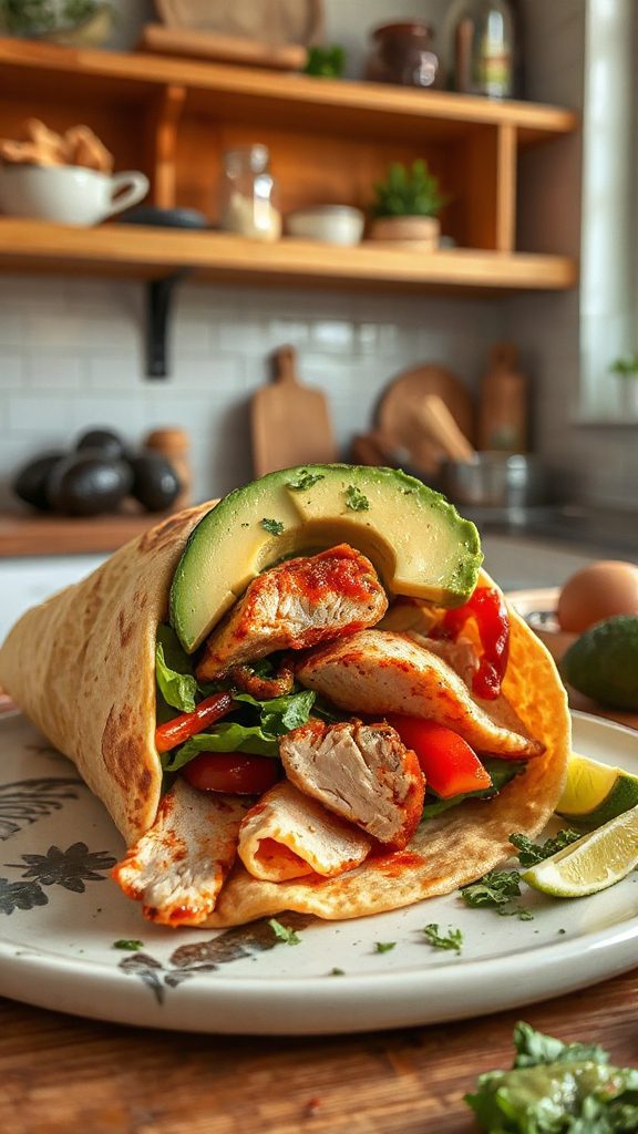 spicy turkey avocado wrap spicy turkey avocado wrap