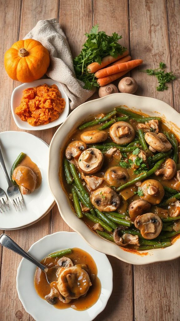 spicy turkey green bean bake