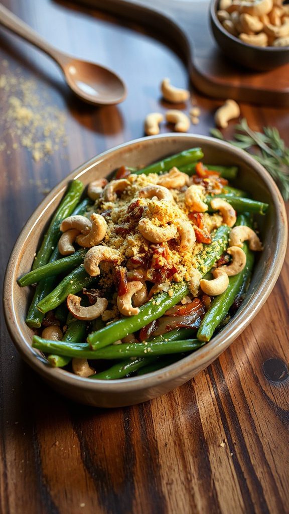 spicy vegan green bean bake spicy vegan green bean bake