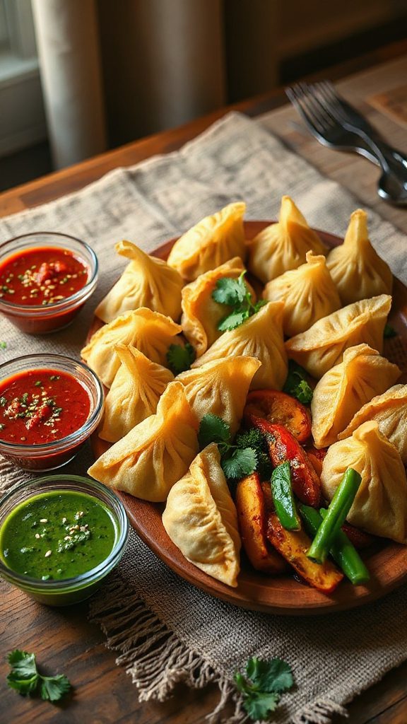 spicy vegetarian himalayan dumplings spicy vegetarian himalayan dumplings