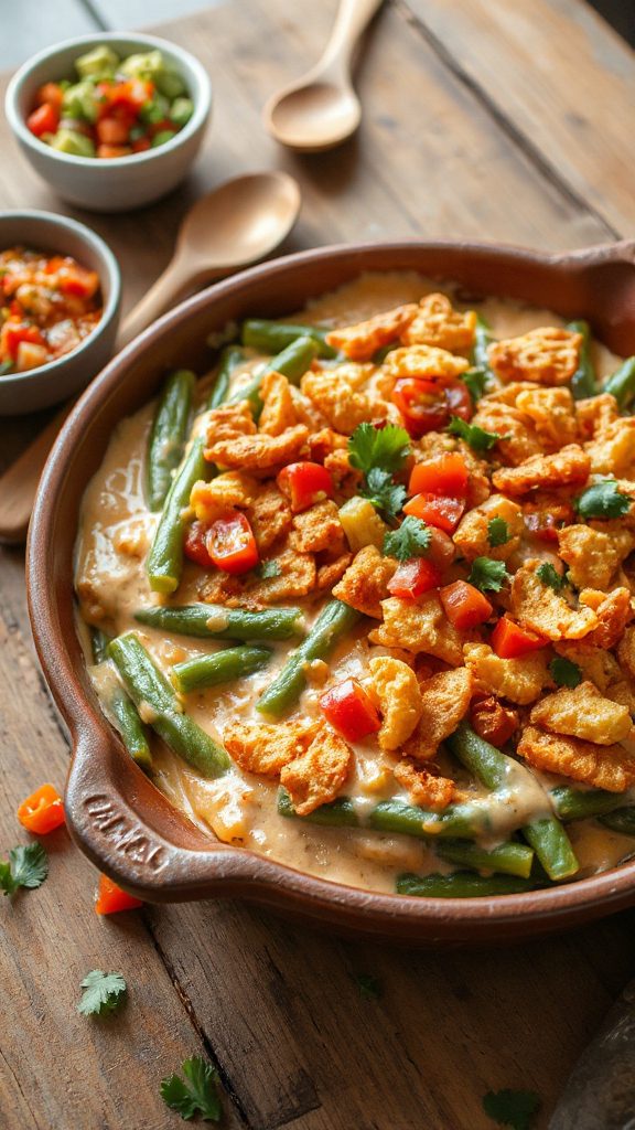 spicy zesty green bean casserole