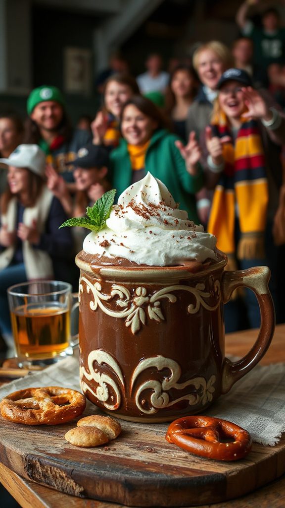 spiked chocolate football delight