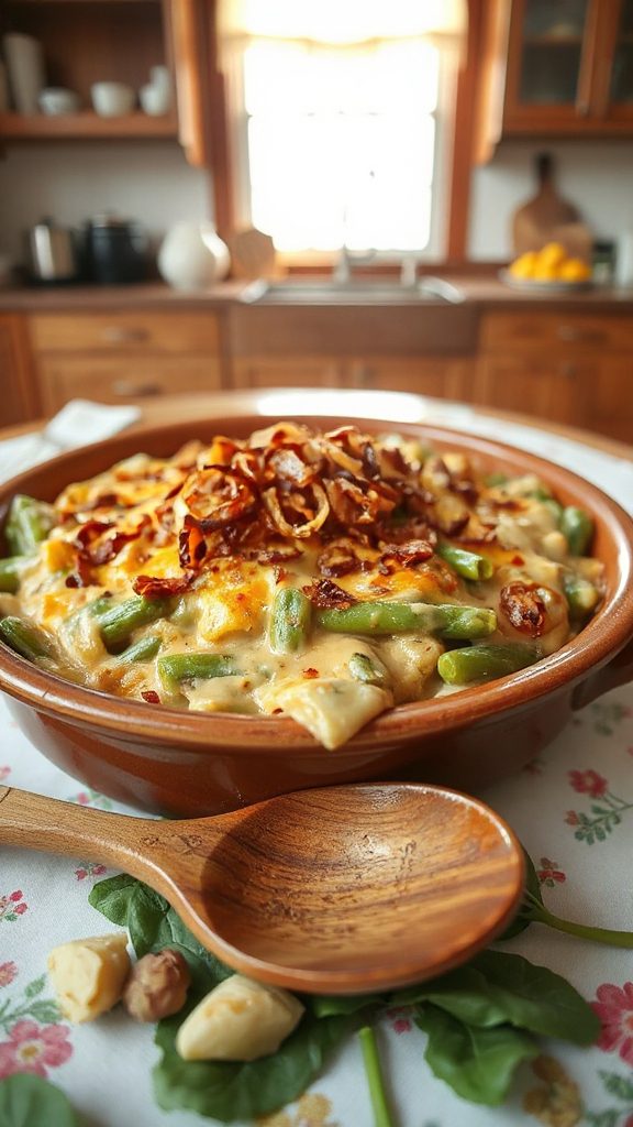 spinach artichoke green bean casserole