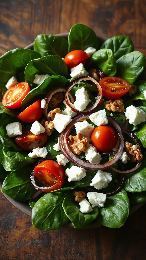 spinach feta salad recipe