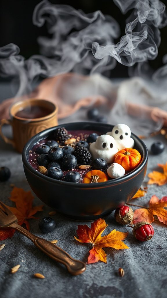 spooky berry smoothie bowl